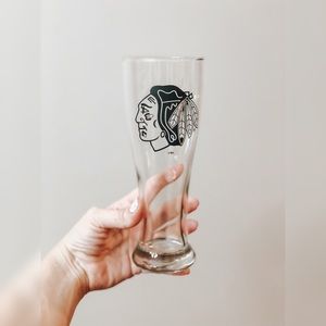 Chicago Blackhawks NHL Pub Beer Pint Glass